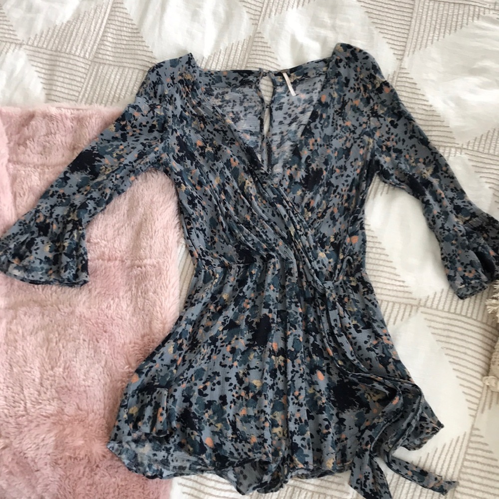Free People Floral Romper